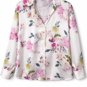 ZARA Floral Button-Up Blouse | Long Sleeve | Lightweight
Size Medium